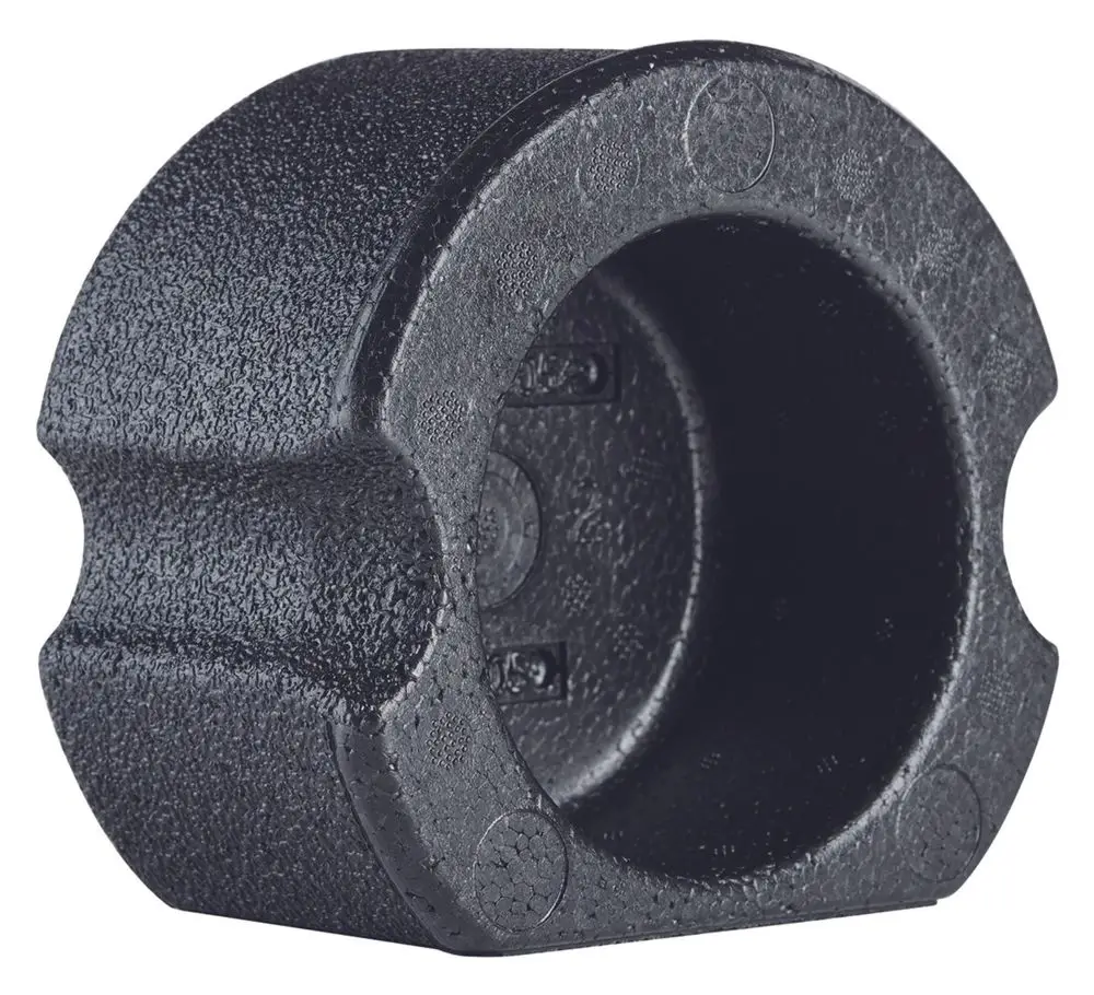 Isolierkappe von Vaillant für Wandkonsole, in schwarzer Farbe, mit griffiger Oberfläche und rundem Inneren, ohne sichtbare Markierungen oder Maße.